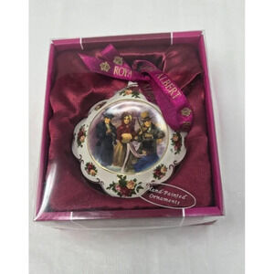 Royal Albert old country roses carolers Christmas ornaments